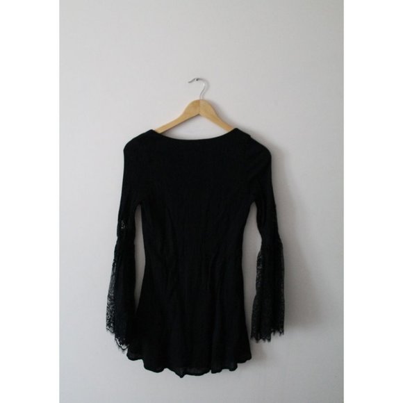 L*Space Swimwear Burning Sun Tunic in Black Size Small - Picture 5 of 7